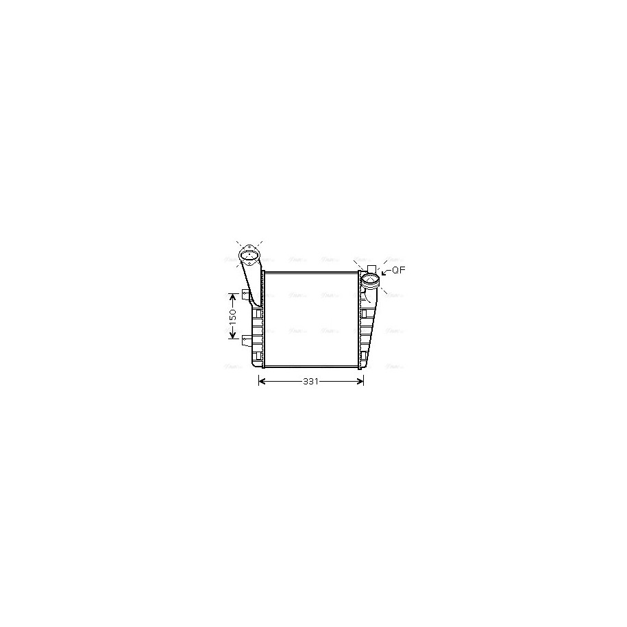 Intercooler - AVA VNA4234