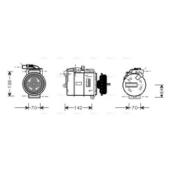 AC Compressor - AVA VNAK087