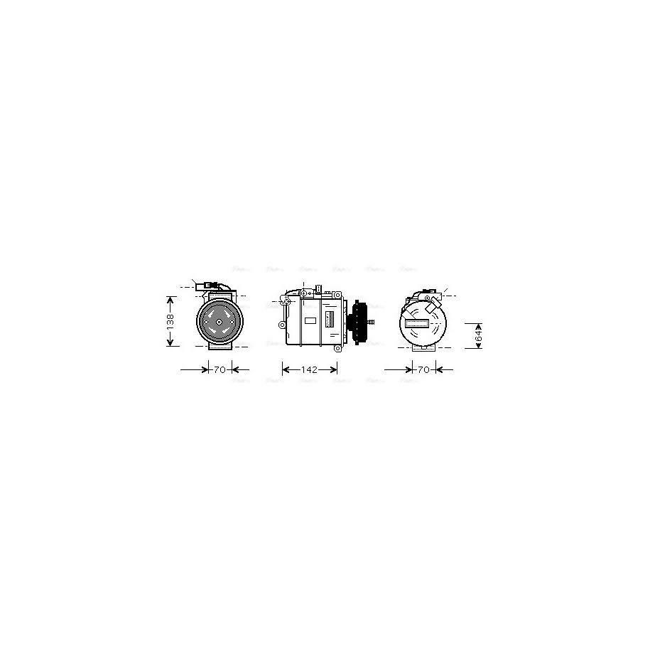 AC Compressor - AVA VNAK087