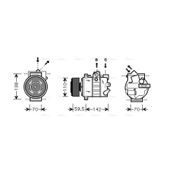 AC Compressor - AVA VNAK220