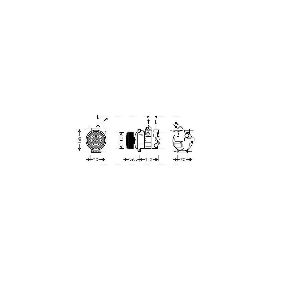 AC Compressor - AVA VNAK220