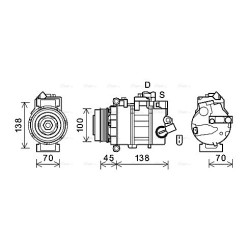 AC Compressor - AVA VNAK384