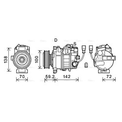 AC Compressor - AVA VNAK385