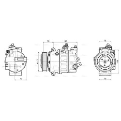 AC Compressor - AVA VNAK446