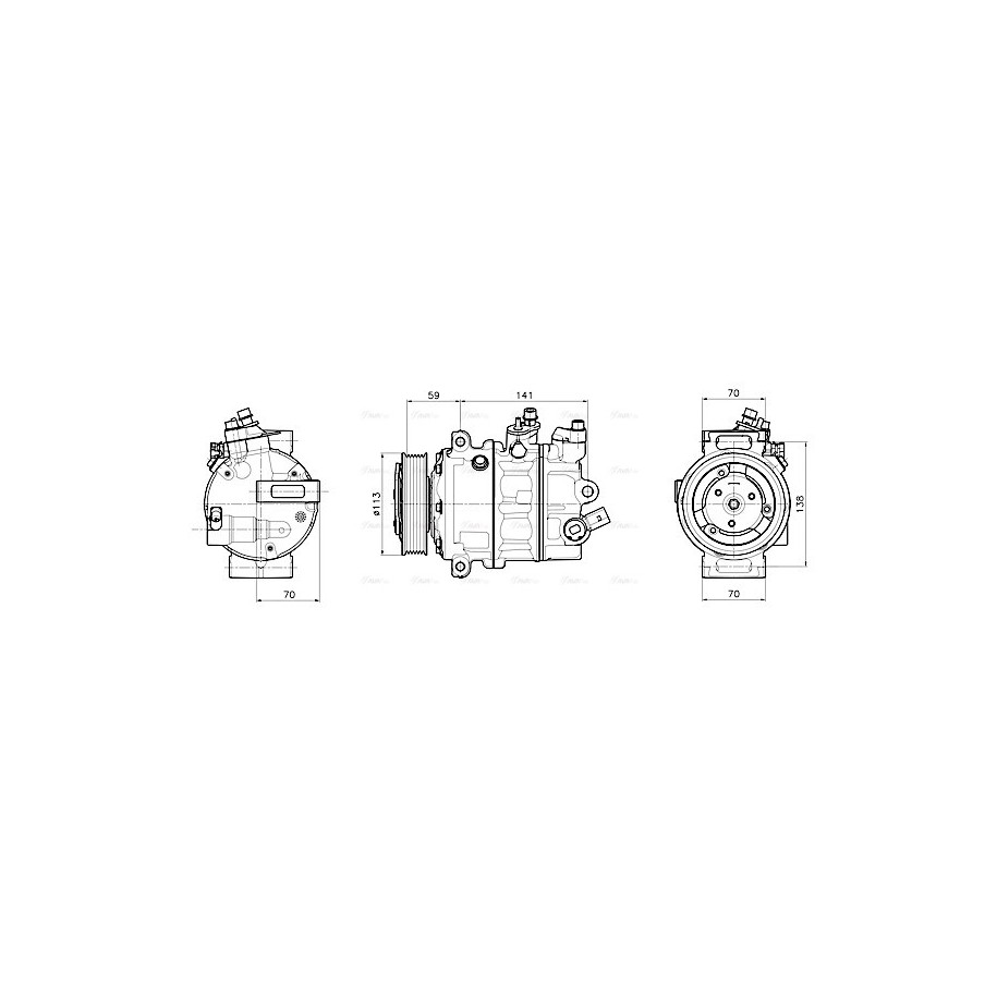 AC Compressor - AVA VNAK446