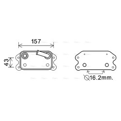 Engine Oil Cooler - AVA VO3169