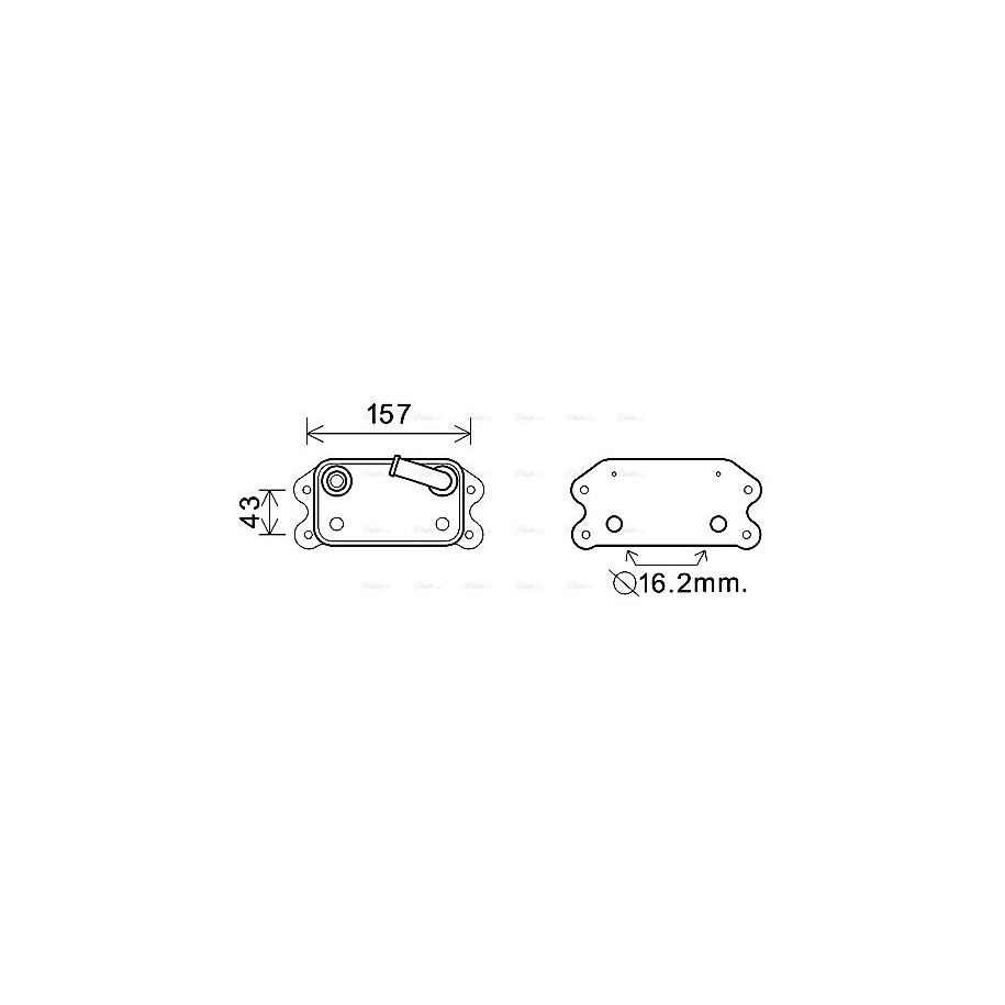 Engine Oil Cooler - AVA VO3169