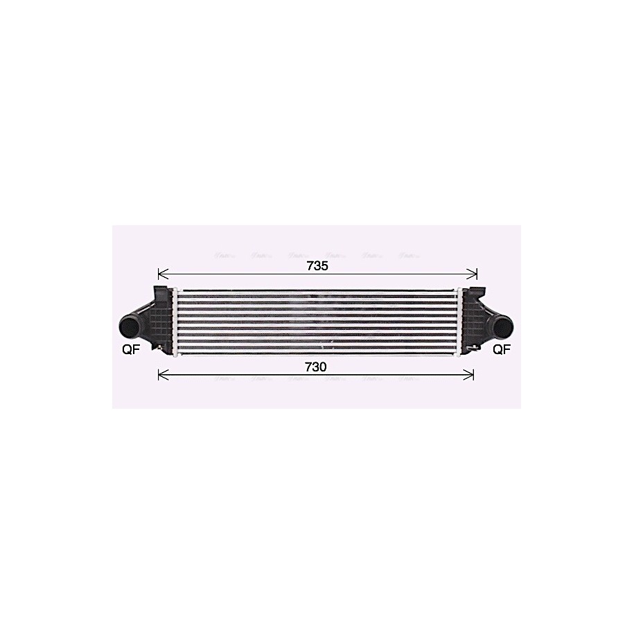 Intercooler - AVA VO4297