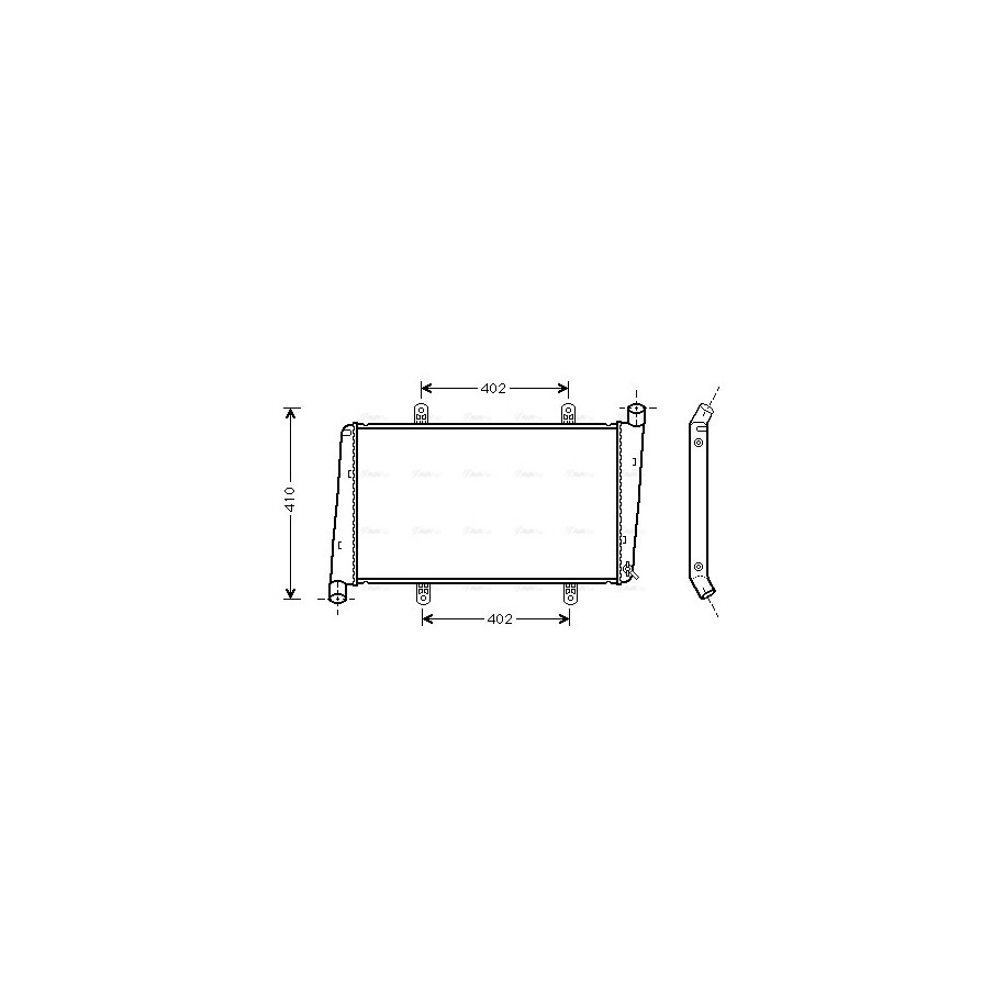 Radiator - Engine Cooling - AVA VOA2015