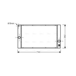 Radiator - Engine Cooling - AVA VOA2141