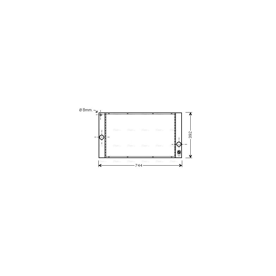 Radiator - Engine Cooling - AVA VOA2141