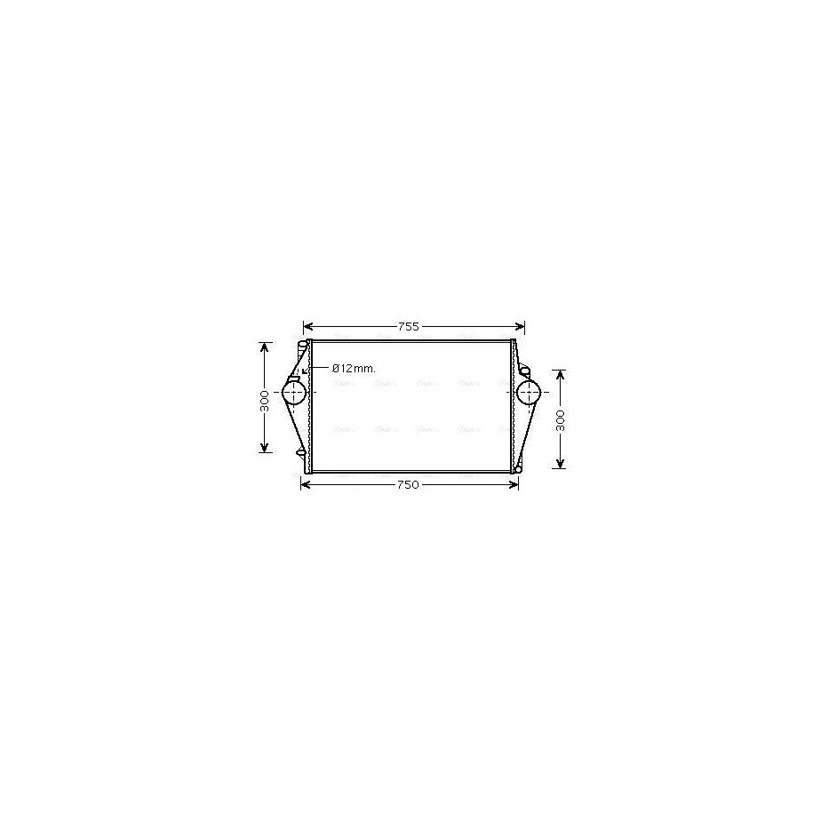 Intercooler - AVA VOA4137