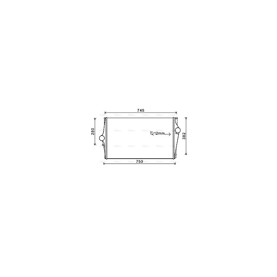 Intercooler - AVA VOA4151