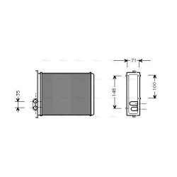 Heater Matrix - AVA VOA6085