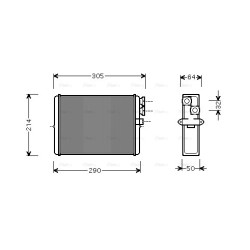Heater Matrix - AVA VOA6110