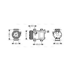AC Compressor - AVA VOAK121
