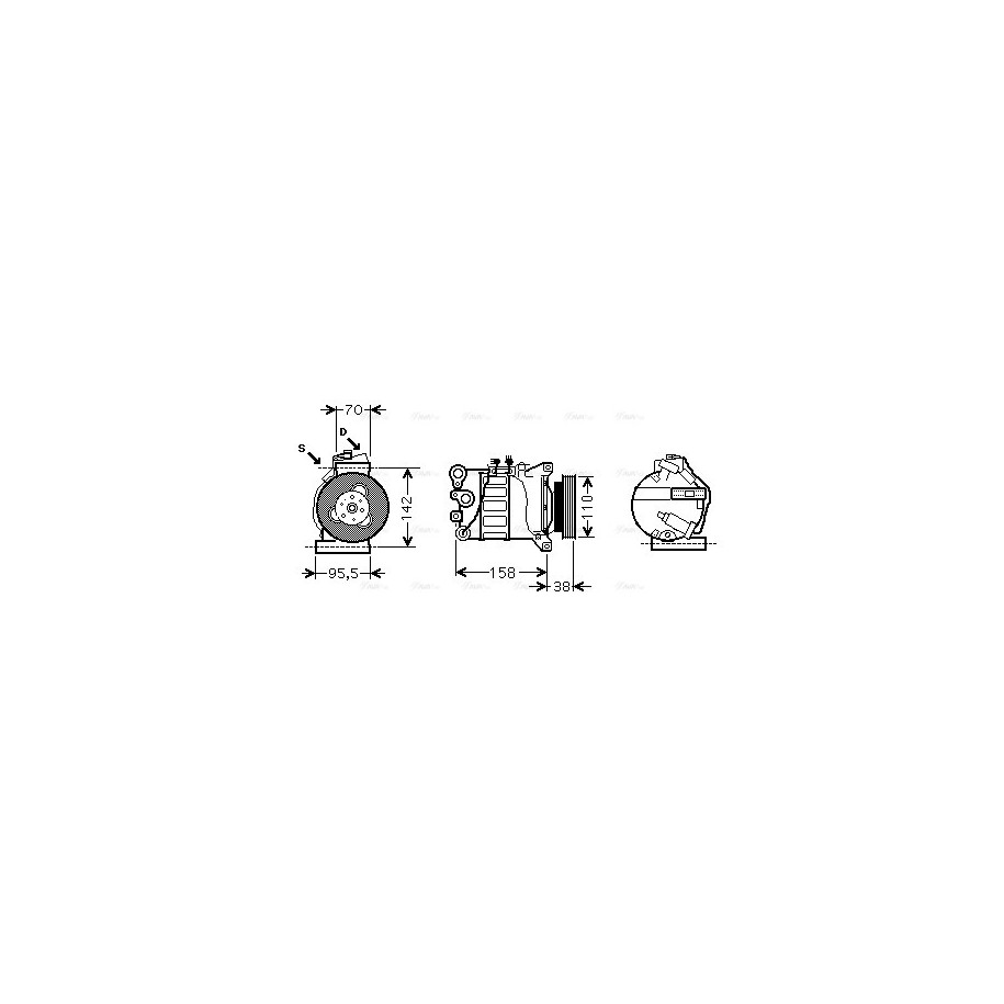 AC Compressor - AVA VOAK143