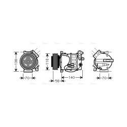 AC Compressor - AVA VOAK144