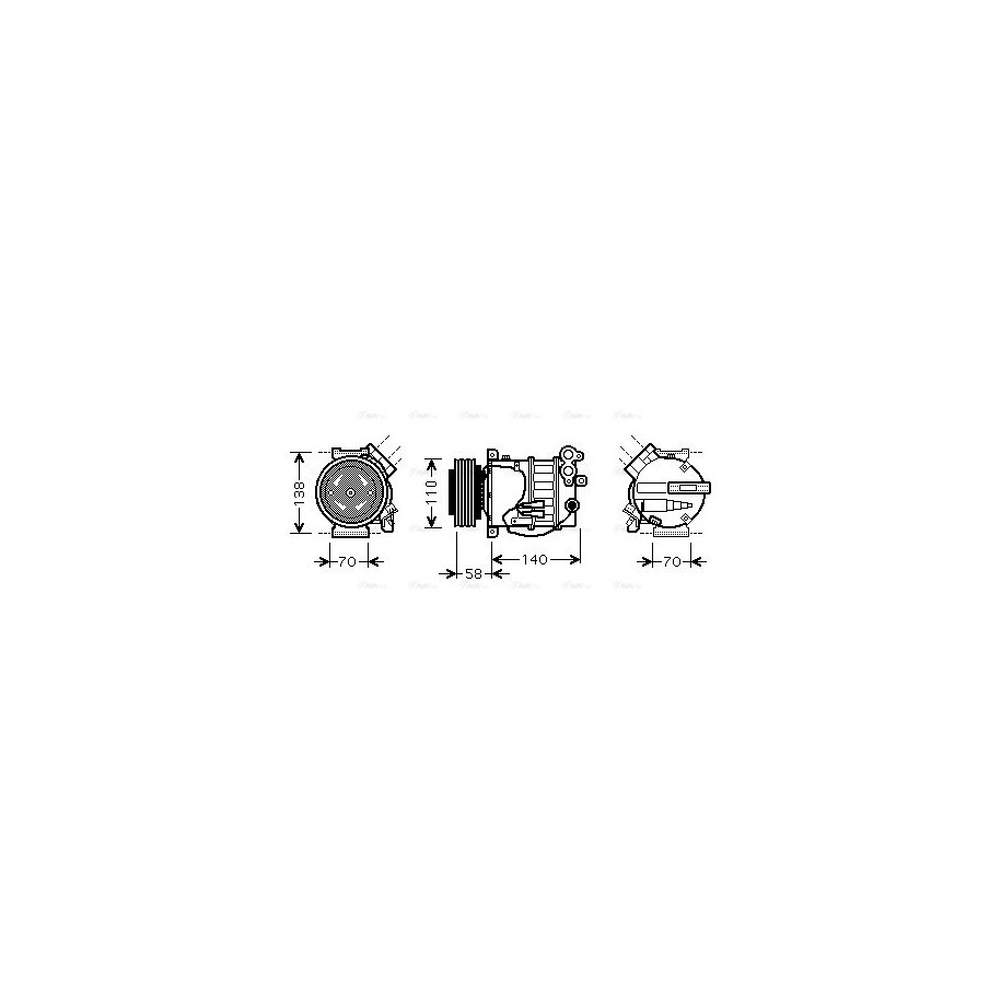AC Compressor - AVA VOAK144