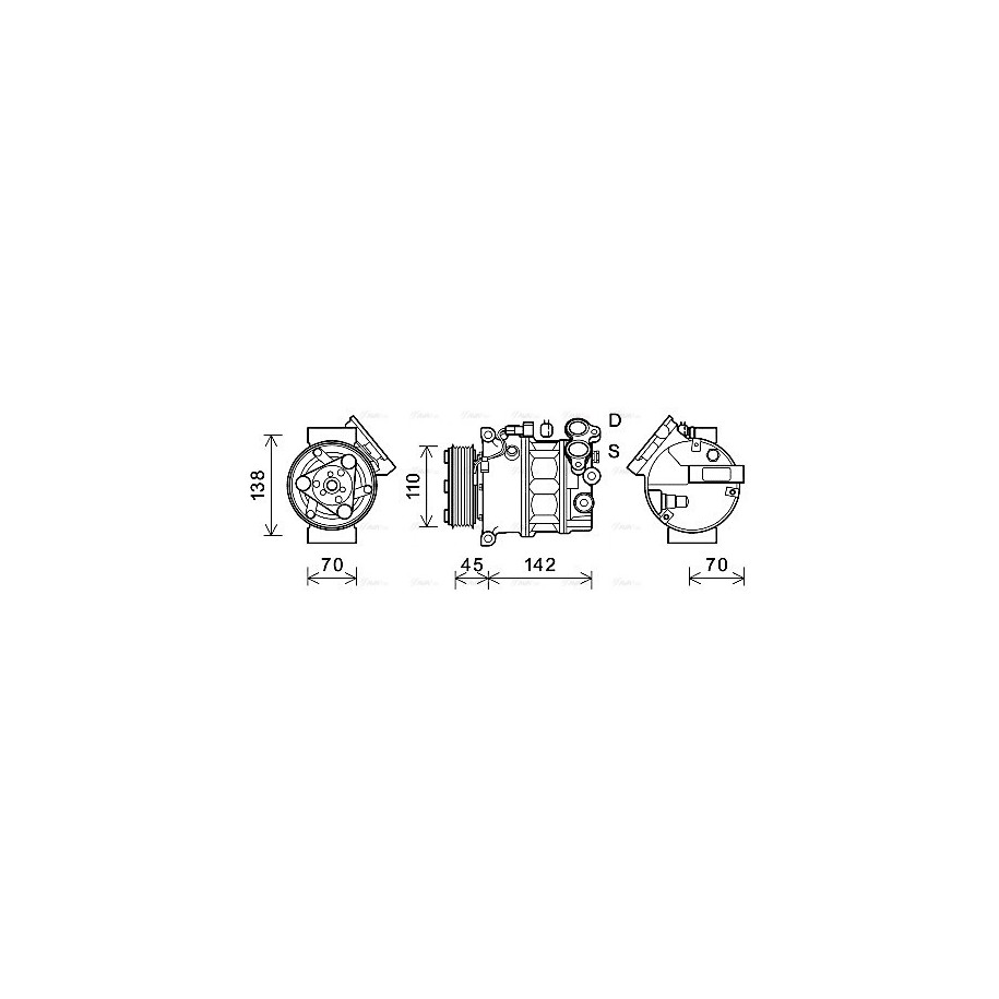 AC Compressor - AVA VOAK192