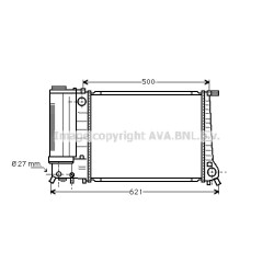 Radiator - Engine Cooling - AVA BW2135