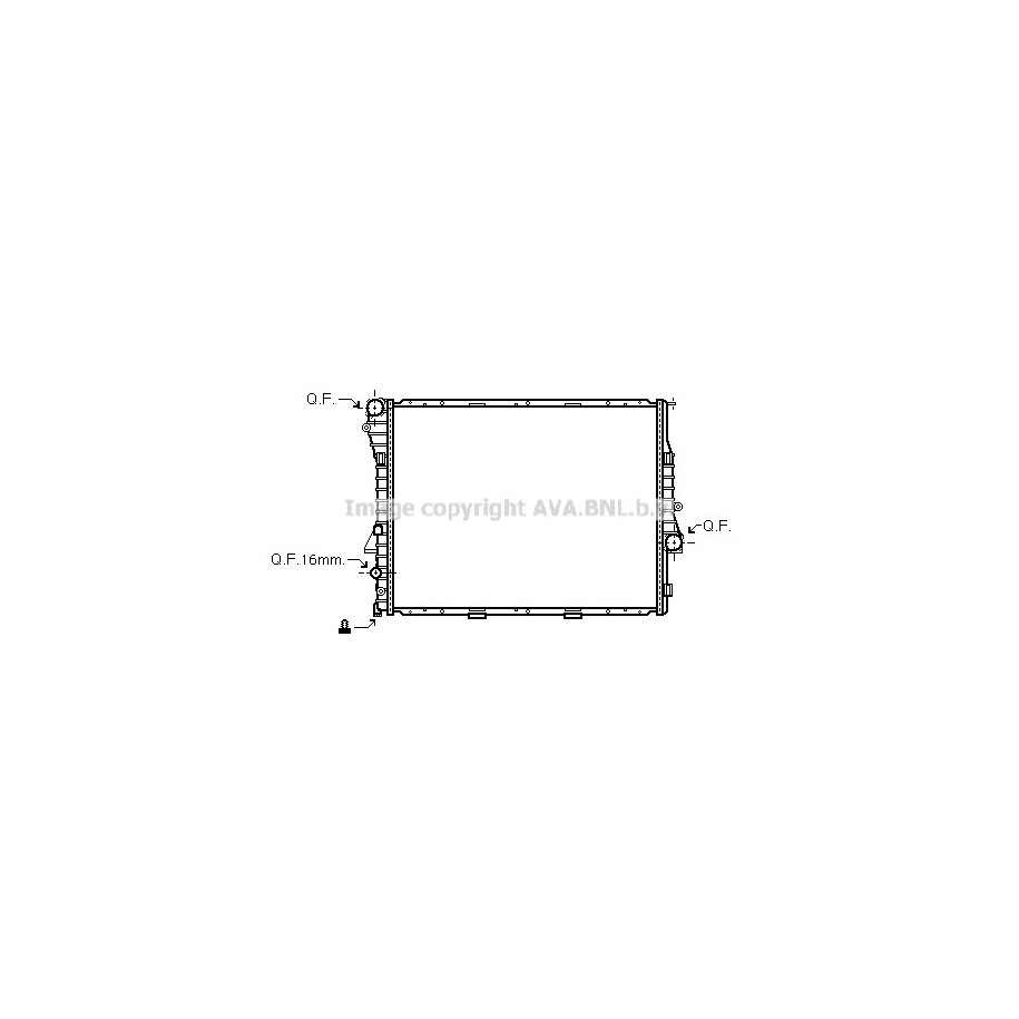 Radiator - Engine Cooling - AVA BWA2276