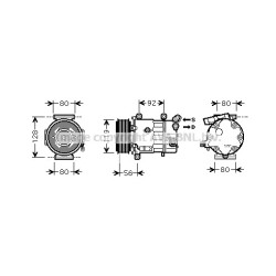 AC Compressor - AVA CNK255
