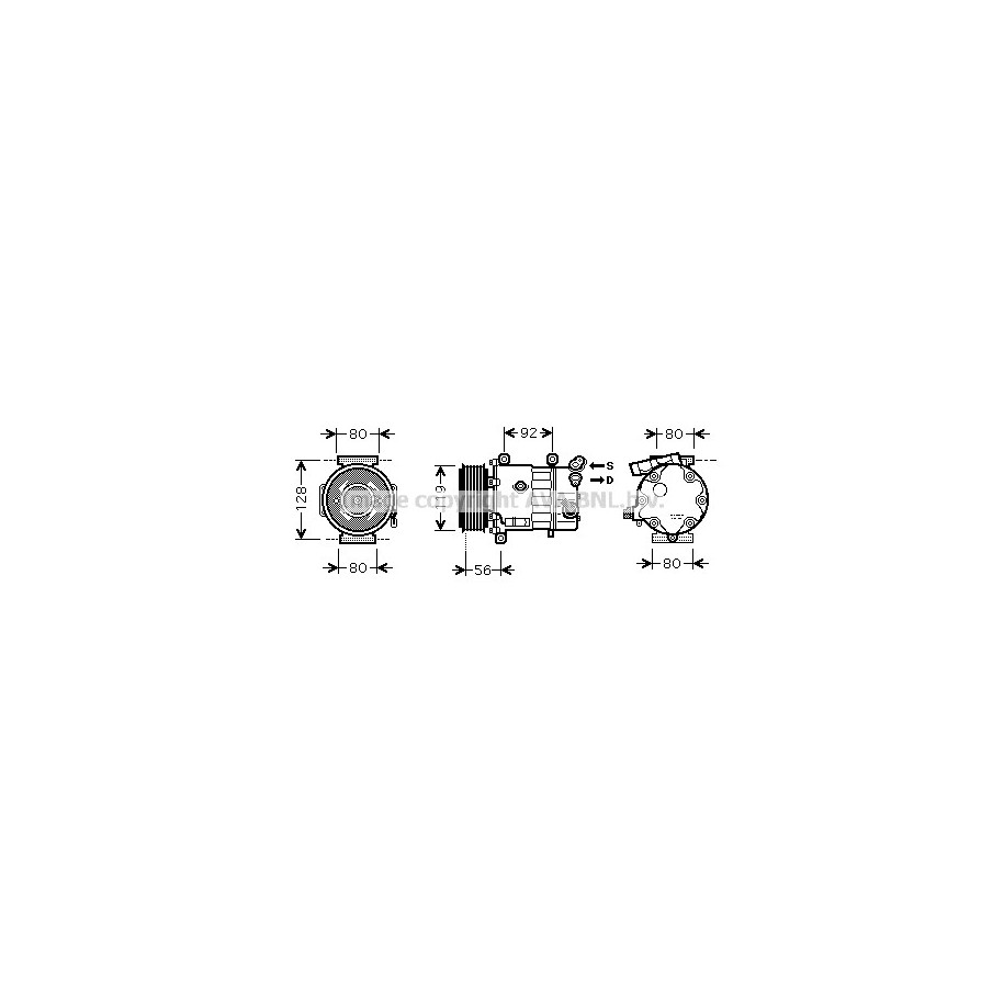 AC Compressor - AVA CNK255