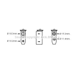 AC Expansion Valve - AVA DN1358
