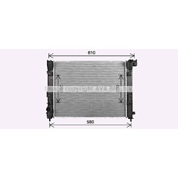 Radiator - Engine Cooling - AVA DN2481