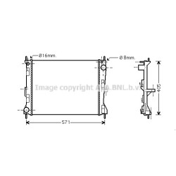 Radiator - Engine Cooling - AVA DNA2235