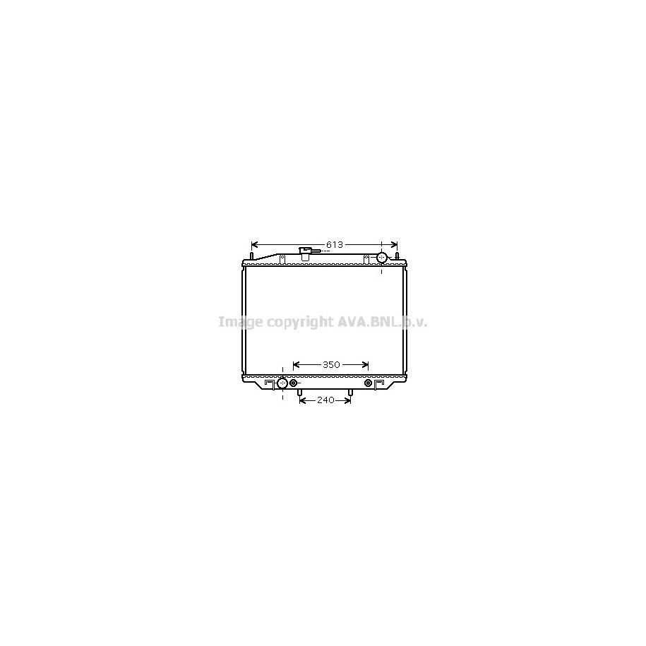 Radiator - Engine Cooling - AVA DNA2262