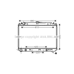 Radiator - Engine Cooling - AVA DNA2297