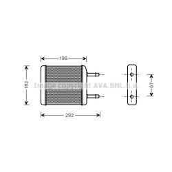 Heater Matrix - AVA DWA6024