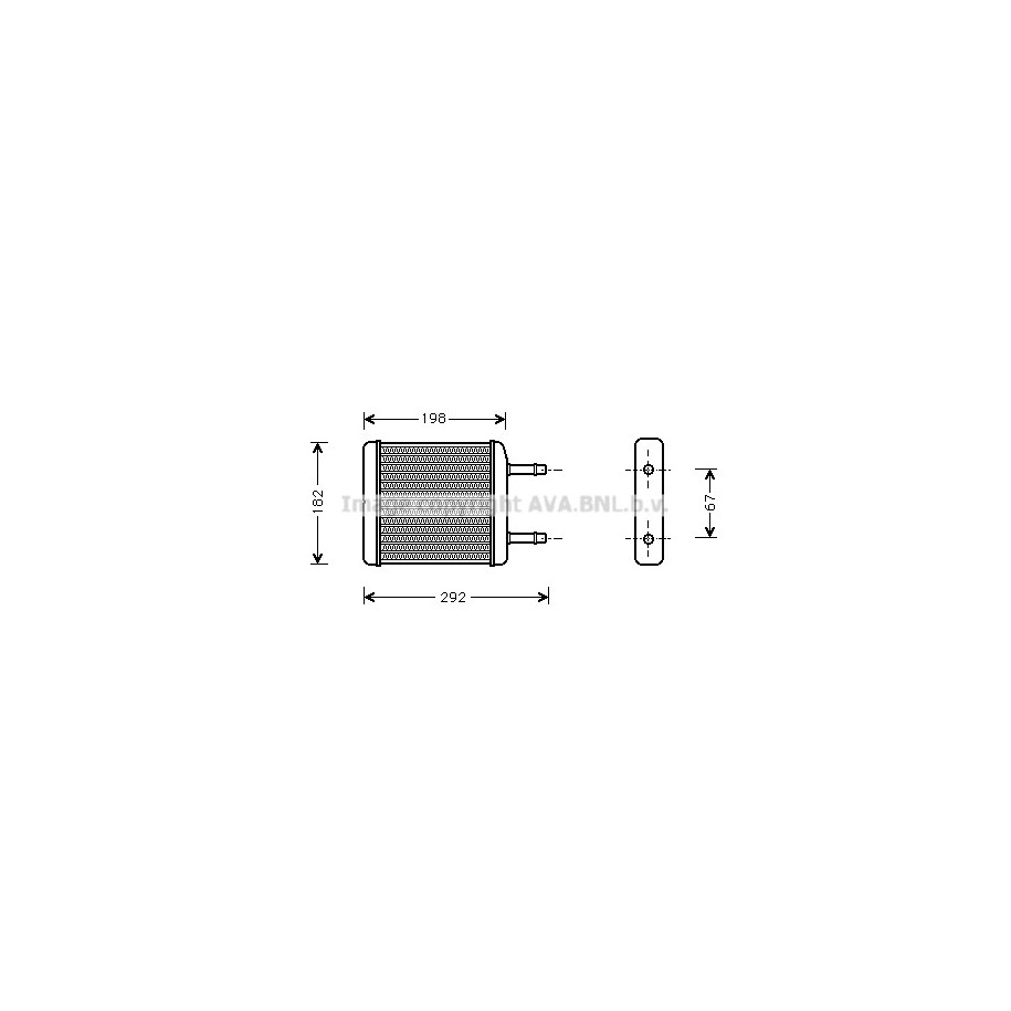 Heater Matrix - AVA DWA6024