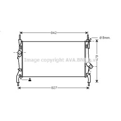 Radiator - Engine Cooling - AVA FDA2405