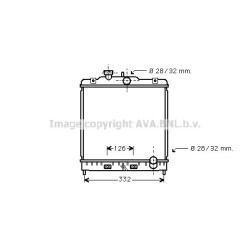 Radiator - Engine Cooling - AVA HD2121