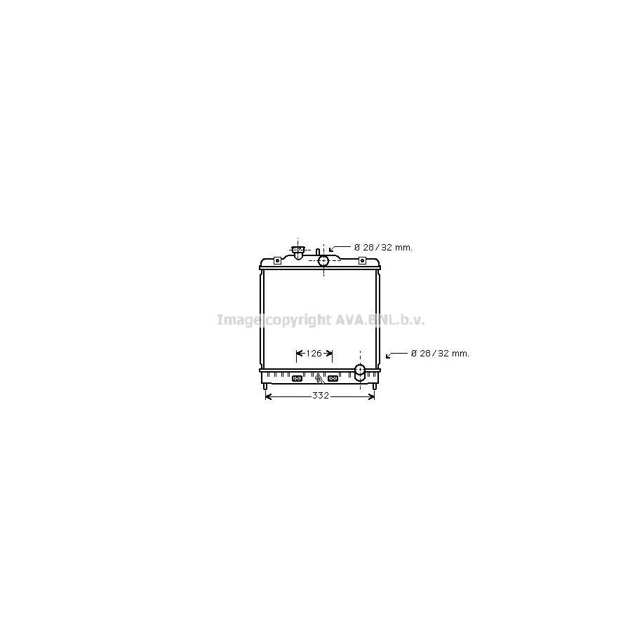 Radiator - Engine Cooling - AVA HD2121