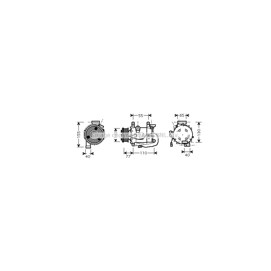 AC Compressor - AVA HDK208