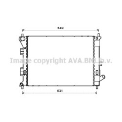 Radiator - Engine Cooling - AVA HYA2335