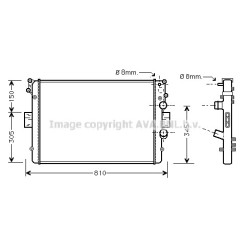 Radiator - Engine Cooling - AVA IVA2049