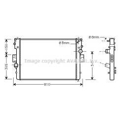 Radiator - Engine Cooling - AVA IVA2057