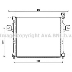 Radiator - Engine Cooling - AVA JE2059