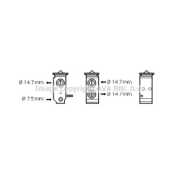 AC Expansion Valve - AVA KA1195