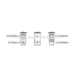 AC Expansion Valve - AVA KA1217