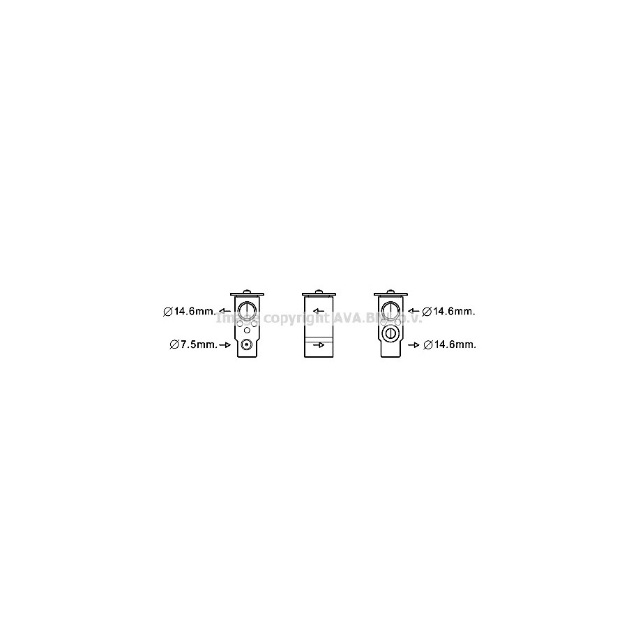 AC Expansion Valve - AVA KA1217