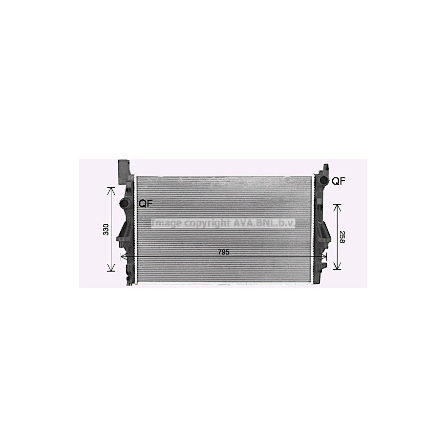 Radiator - Engine Cooling - AVA MS2732