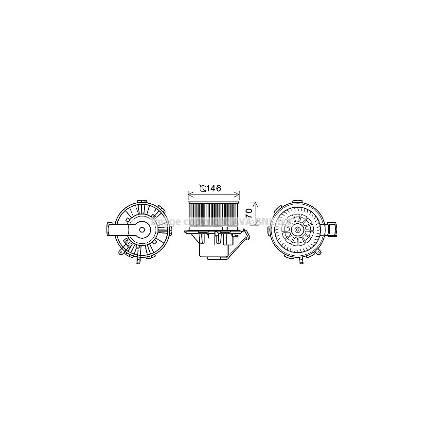 Heater Blower Motor - AVA MS8648