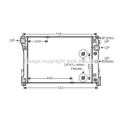 Radiator - Engine Cooling - AVA MSA2546