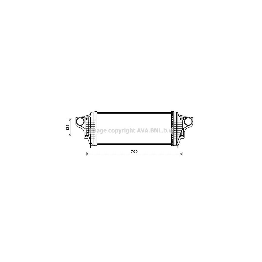 Intercooler - AVA MSA4551